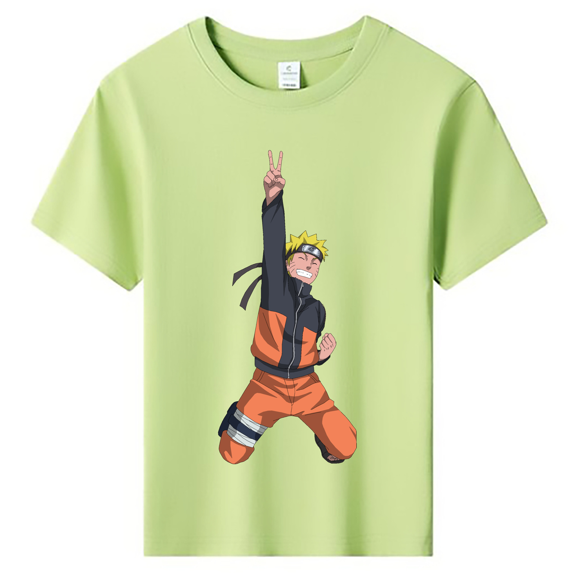 （画像用） NARUTO -ナルト- うずまき ナルト Uzumaki Naruto 綿100％キッズTシャツ（フロントプリント）